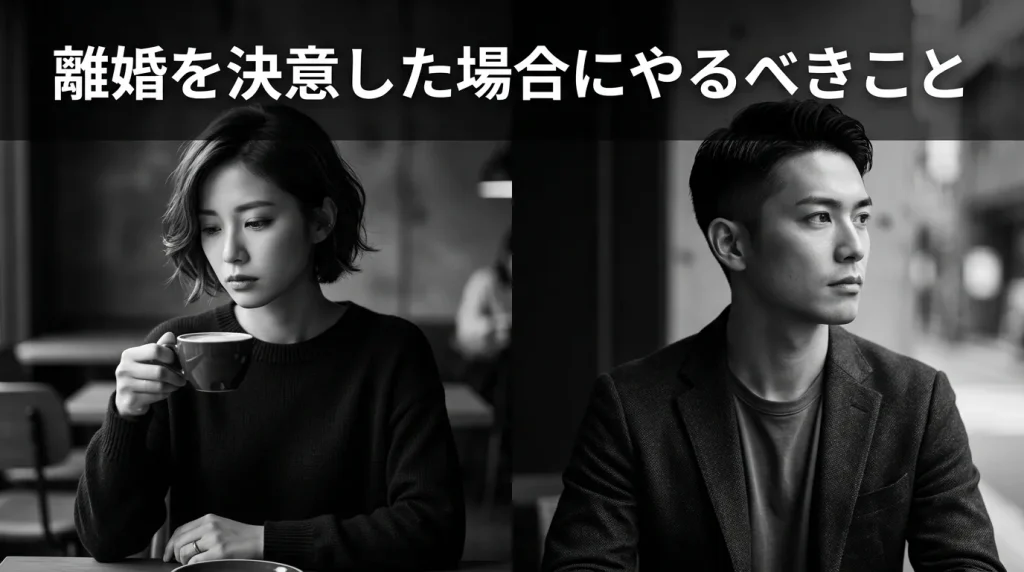離婚を決意した場合にやるべきこと