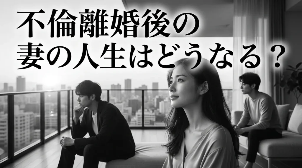 離婚後の妻の人生はどうなるか　不倫・離婚がもたらす現実
