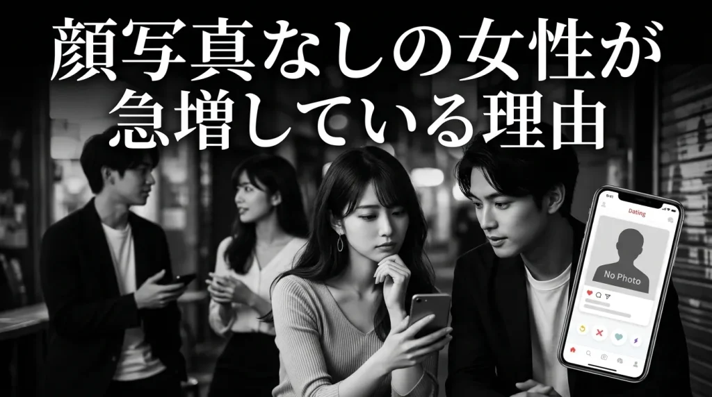 顔写真なしでマッチングアプリを使う女性が急増している理由