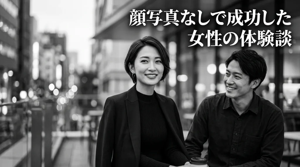 顔写真なしで成功した女性の体験談