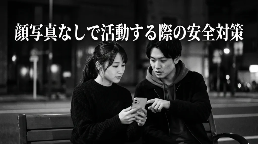 顔写真なしで活動する際の安全対策