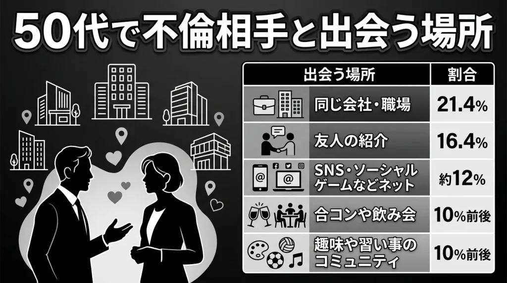 50代で不倫相手と出会う場所