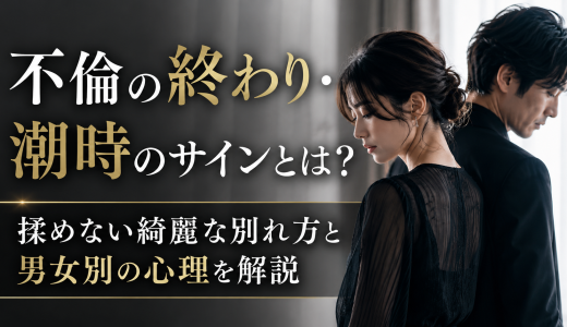 不倫の終わり・潮時のサインとは？揉めない綺麗な別れ方と男女別の心理を解説
