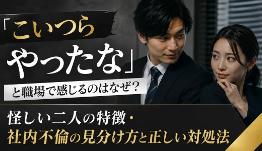 「こいつらやったな」と職場で感じるのはなぜ？怪しい二人の特徴・社内不倫の見分け方と正しい対処法
