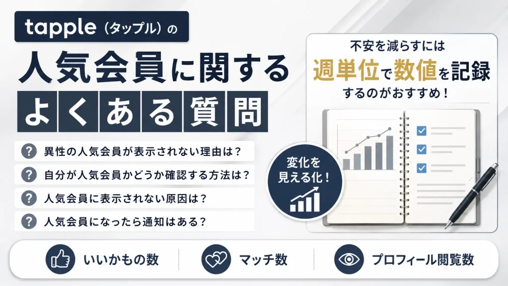 tapple（タップル）の人気会員に関するよくある質問