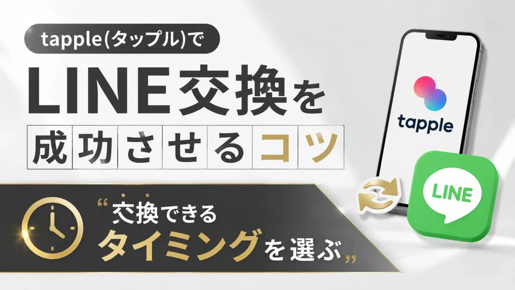 tapple(タップル)でLINE交換する裏技と攻略法