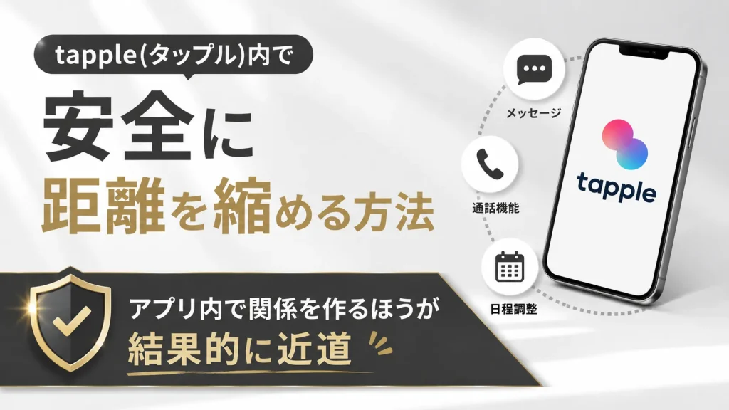 tapple(タップル)内で安全に距離を縮める方法