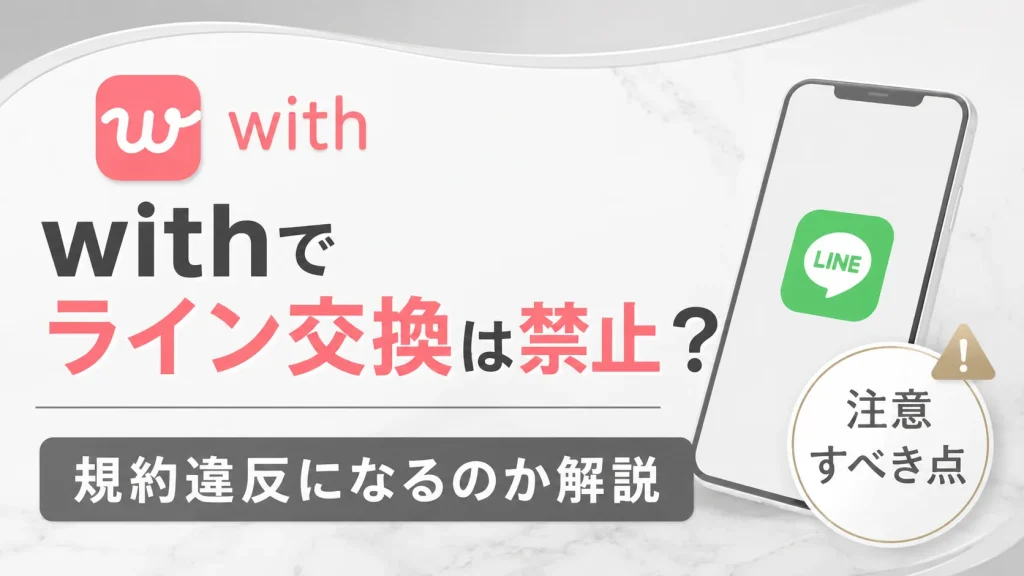 withでライン交換は禁止?規約違反になるのか解説