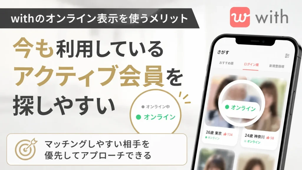 withのオンライン表示を使うメリット