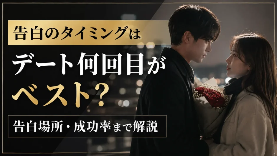 告白のタイミングはデート何回目がベスト？告白場所・成功率まで解説