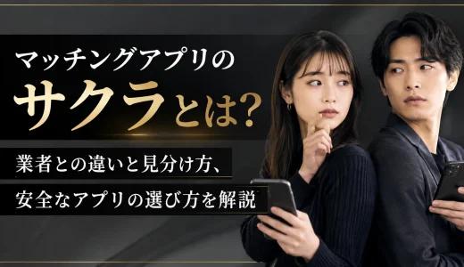 マッチングアプリのサクラとは？業者との違いと見分け方、安全なアプリの選び方を解説
