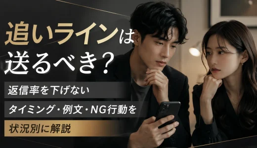 追いラインは送るべき？返信率を下げないタイミング・例文・NG行動を状況別に解説