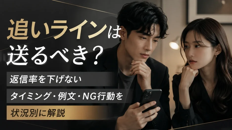 追いラインは送るべき？返信率を下げないタイミング・例文・NG行動を状況別に解説