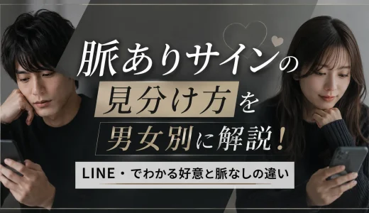 脈ありサインの見分け方を男女別に解説！LINE・でわかる好意と脈なしの違い